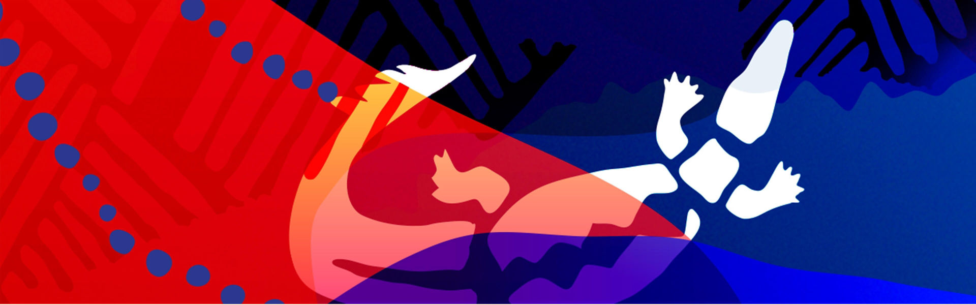 A colourful icon showing a crocodile