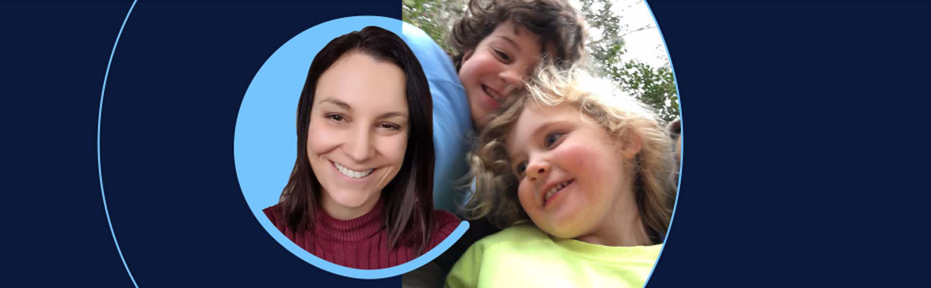 Photos of Alexis Weekes and her children