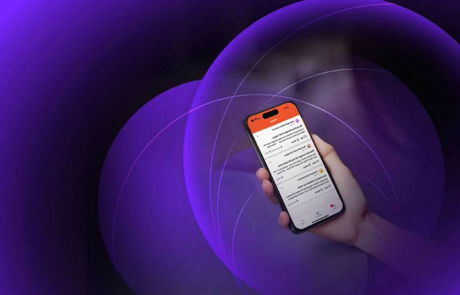 A council worker holding a phone using the Antenno app
