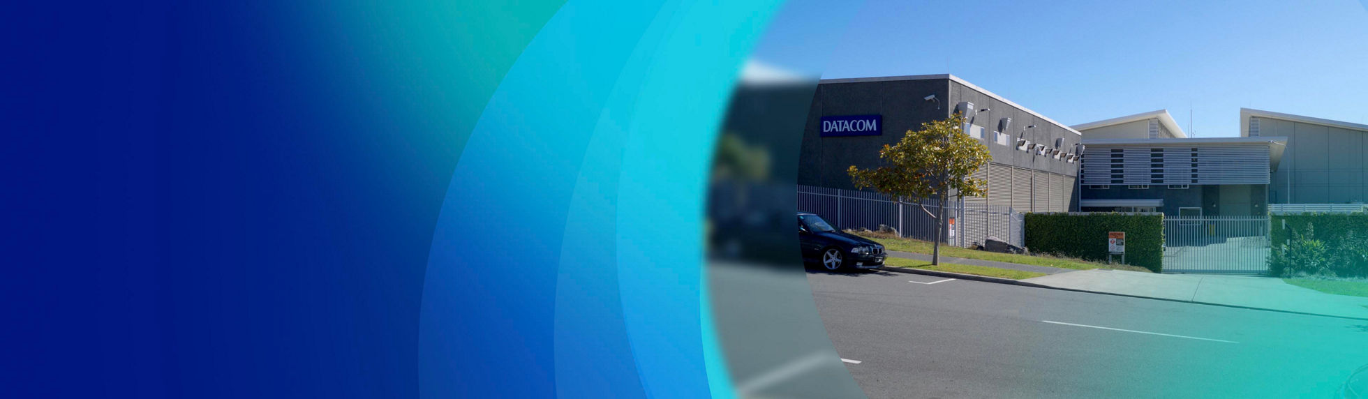 An exterior shot of Datacom's Orbit data centre