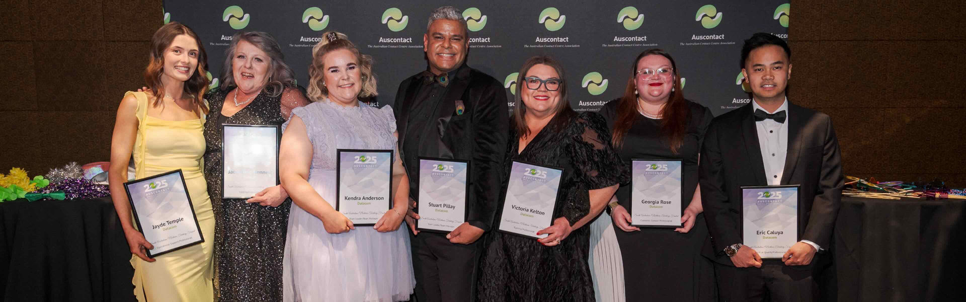 Datacom winners and nominees at Auscontact 2025 State Excellence Awards