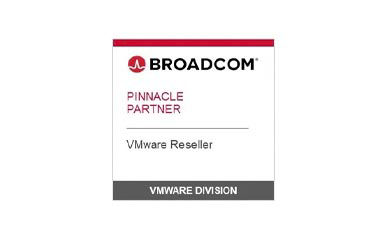 Broadcom VMware Reseller Pinnacle Partner accreditation badge