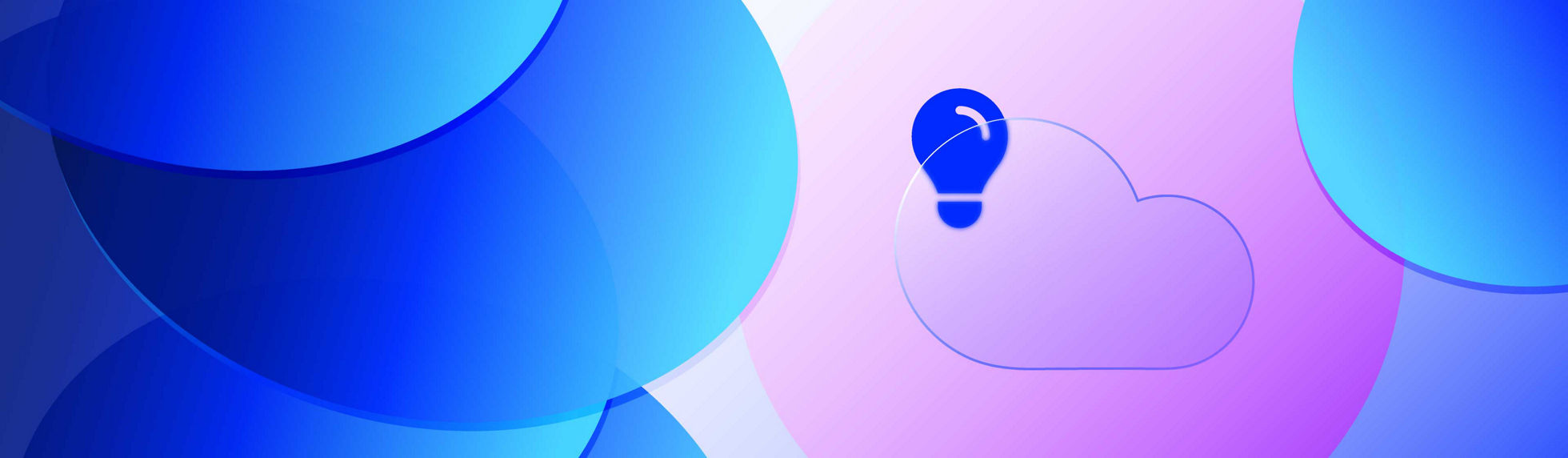 A cloud icon with a lightbulb in the middle surrounded by Datacom circles