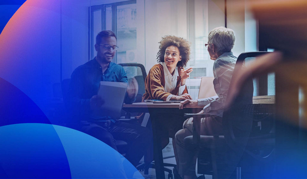 Customer experience team discussing strategy in a meeting