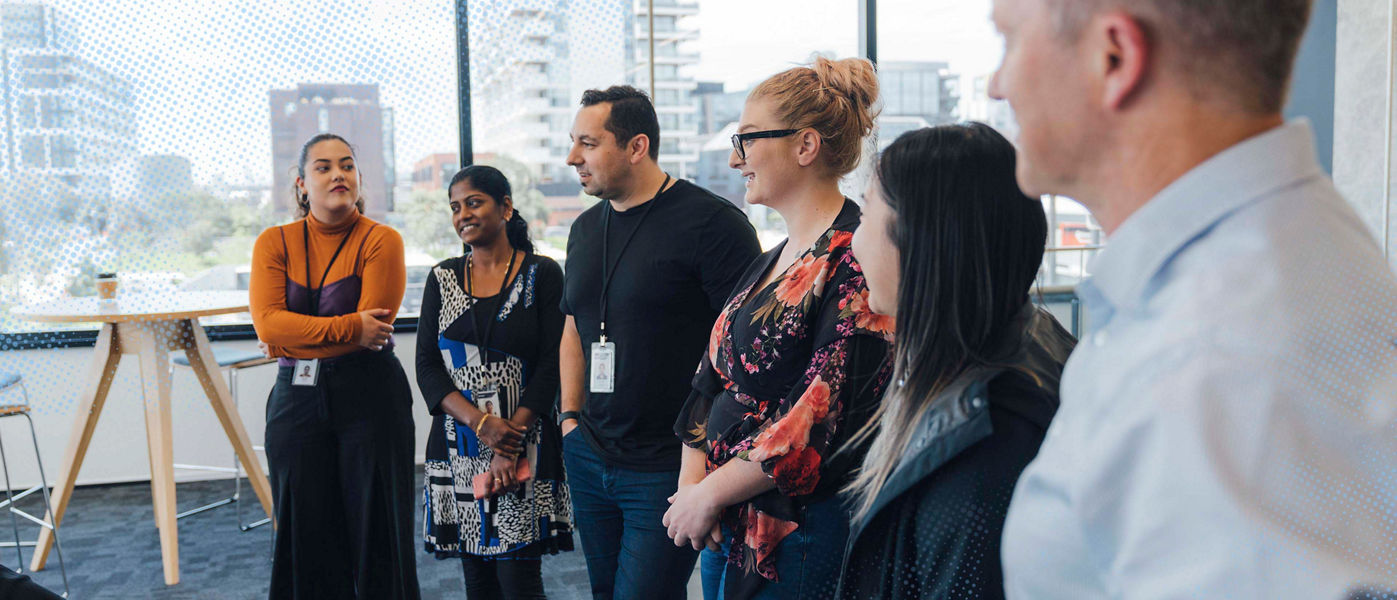 Group of Datacom employees