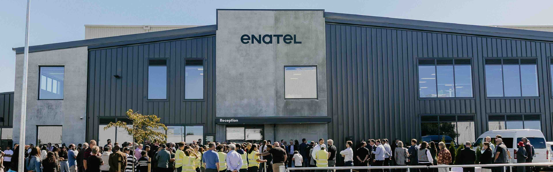Enatel manufacturing plant opening in Christchurch.