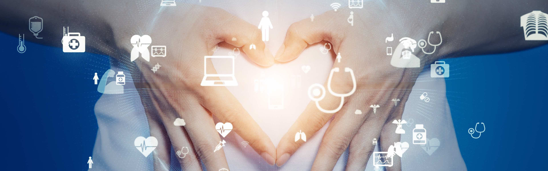 A person creating a heart shape with their hands