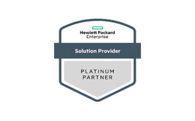 HPE Platinum Solutions Provider accreditation badge