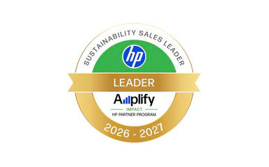 HP Sustainability Sales Leader 2026-2027 accreditation badge