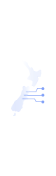 New Zealand map with network lines icon