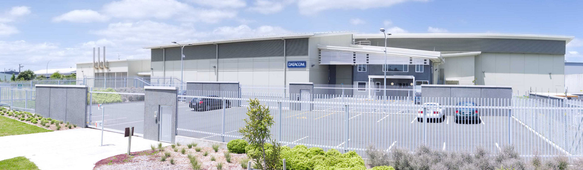 An exterior shot of a Datacom data centre