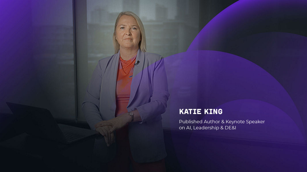 Katie King on a Datascape banner