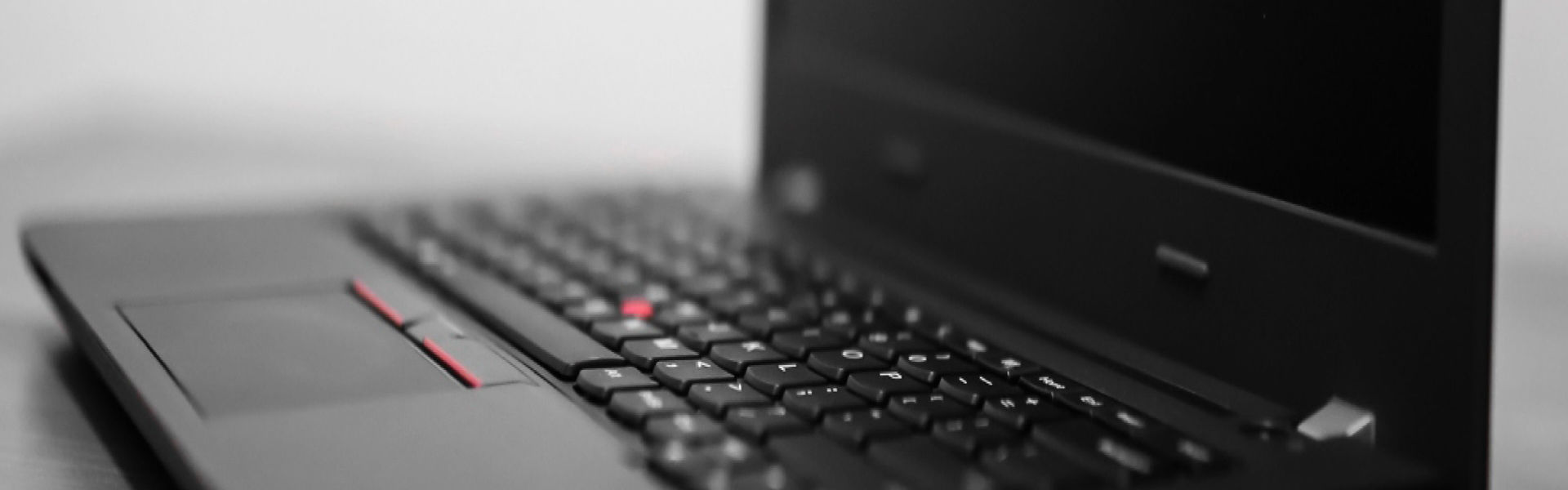 close up of Lenovo laptop