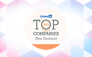 LinkedIn News Top New Zealand Company Awards logo