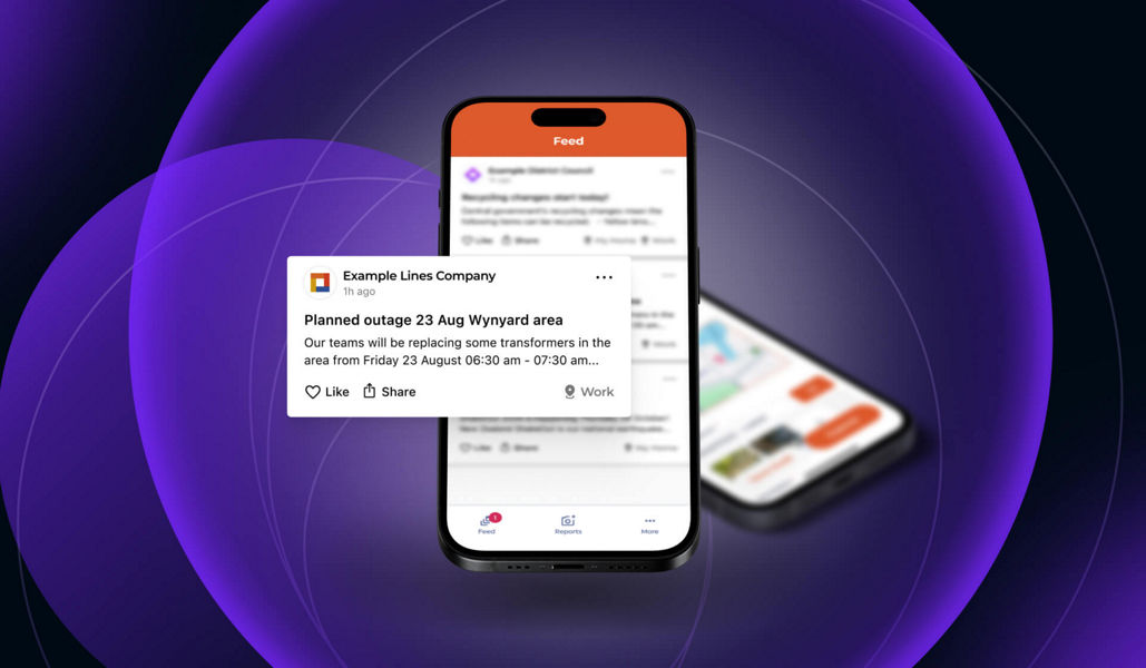 Antenno's location-specific notification interface