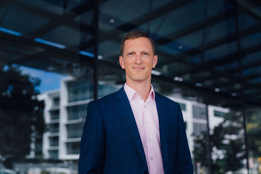 Photograph of Matthew Evetts, Datacom's Director of Connectivity and Security.