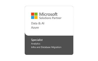 Microsoft Data & AI (Azure) Solutions Partner accreditation badge