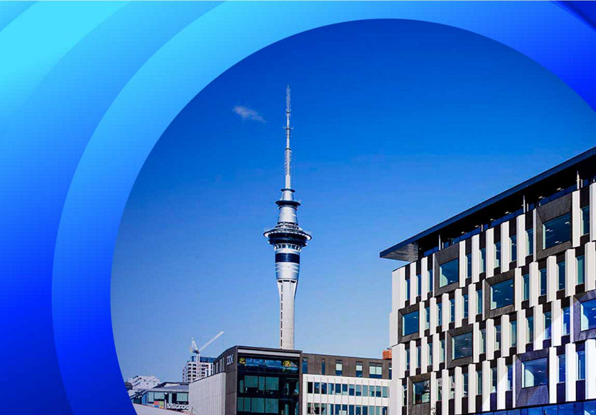 An exterior shot of a Datacom office building