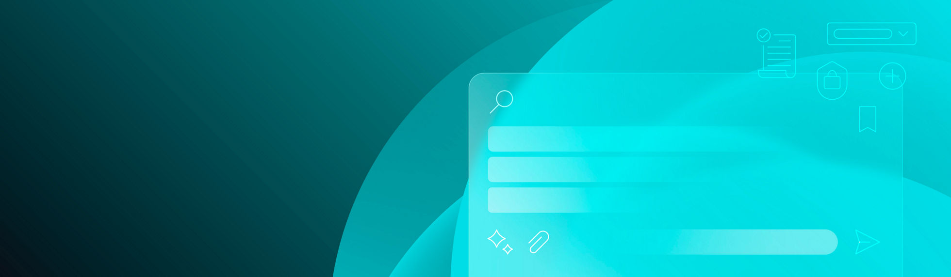 Datapay banner with an AI assistant overlay