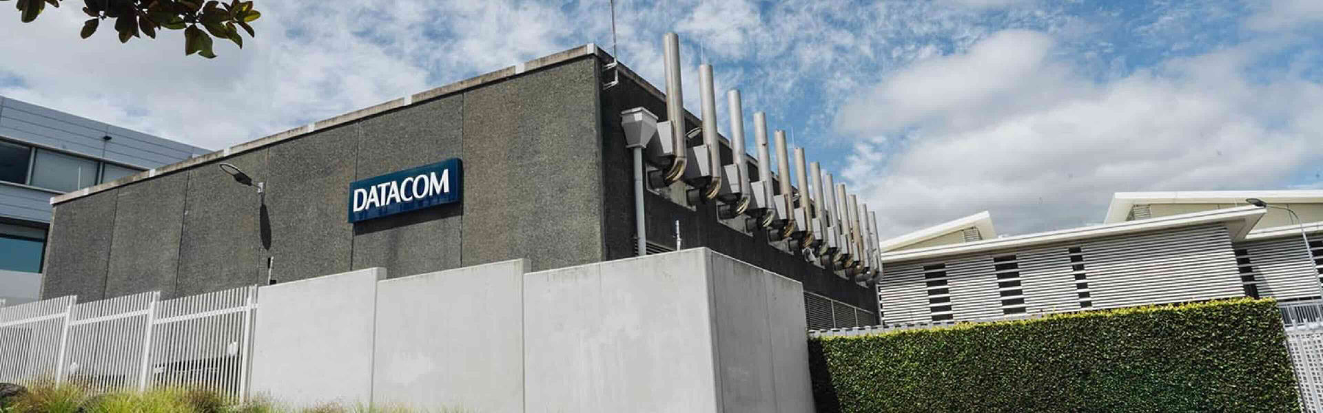 An exterior shot of Datacom's Orbit data centre in Auckland resized to cover image specs