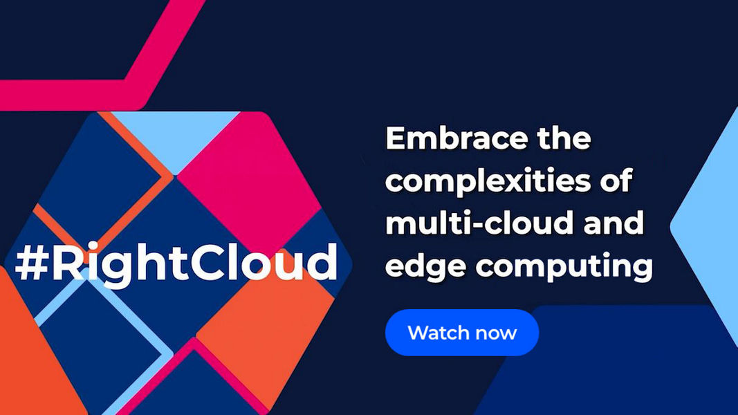 A promo image for the first Datacom #RightCloud event