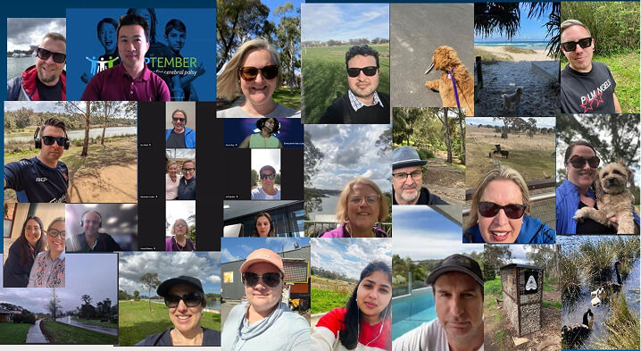 A collage of  STEPtember participants