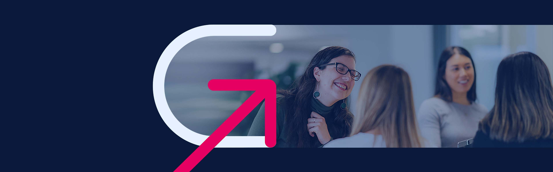 Salesforce Grow logo with a photo of Datacom people