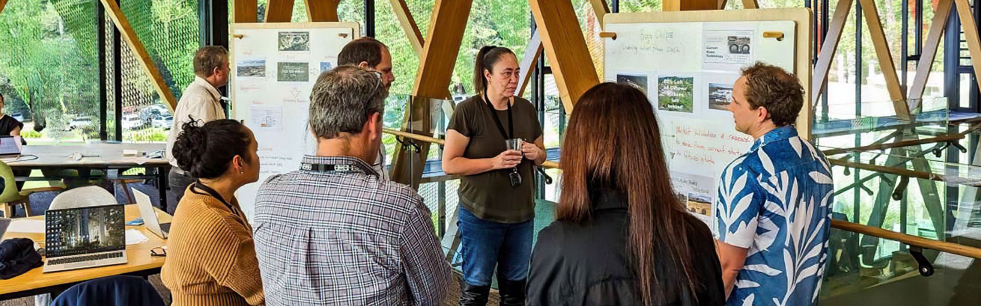 People participating in a Datacom innovation sprint 