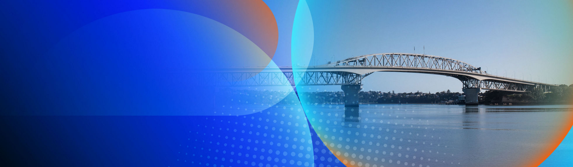Exterior shot of the Auckland harbour bridge