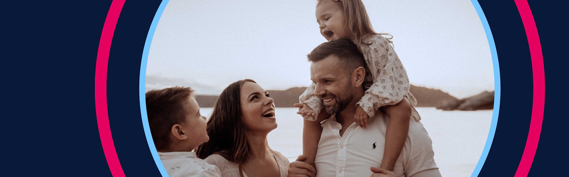 Photo of Michael Robinson, his wife Ana, and his two children Beau and Mya