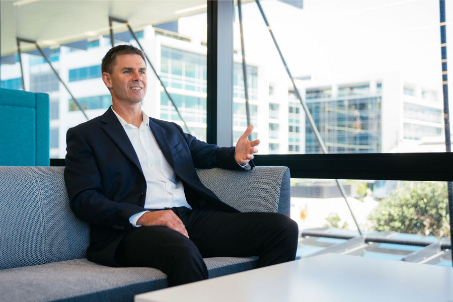Photograph of Peter Nelson, Datacom’s Managing Director, SaaS Products.