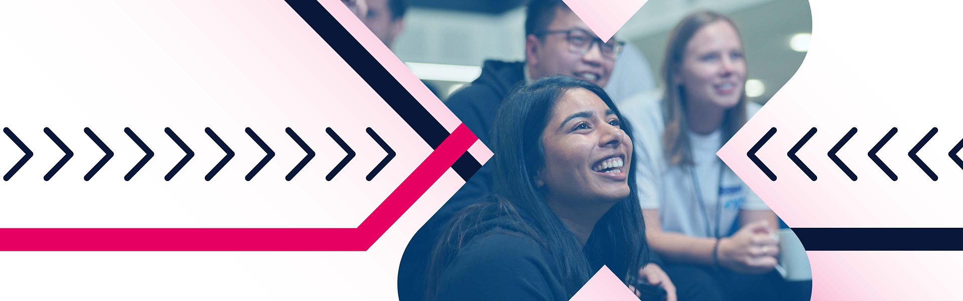 Smiling Datacom graduate and Talent X branding