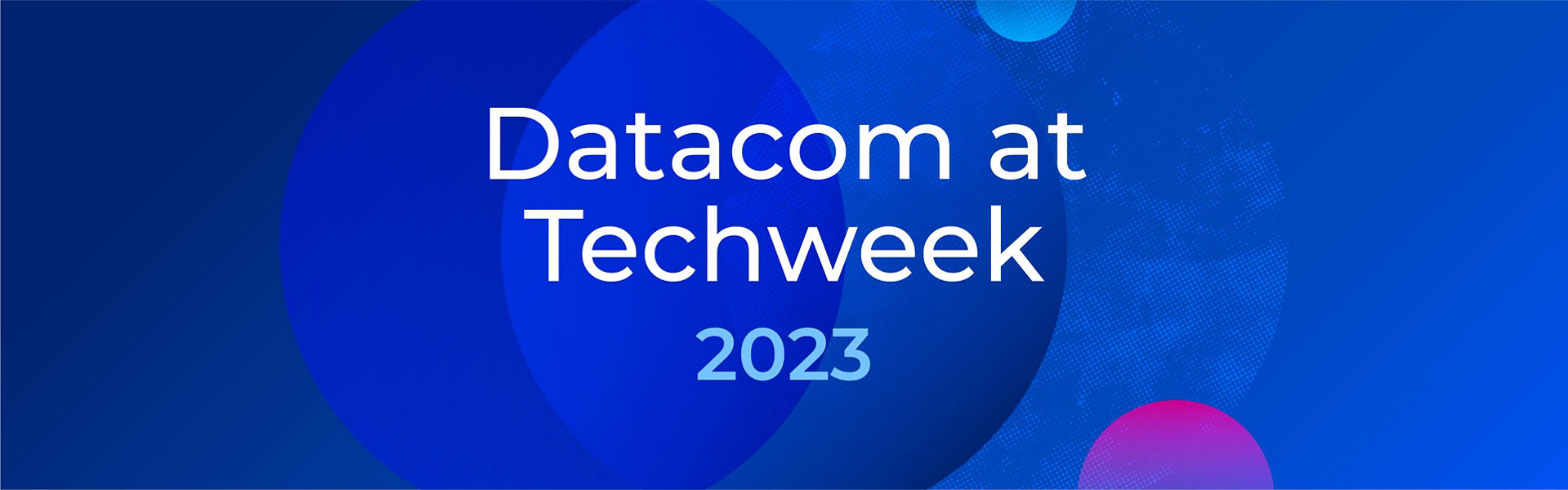 Datacom at Techweek 2023 banner