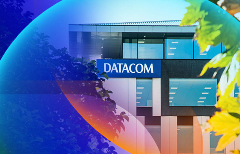 Exterior shot of the Datacom building in Auckland