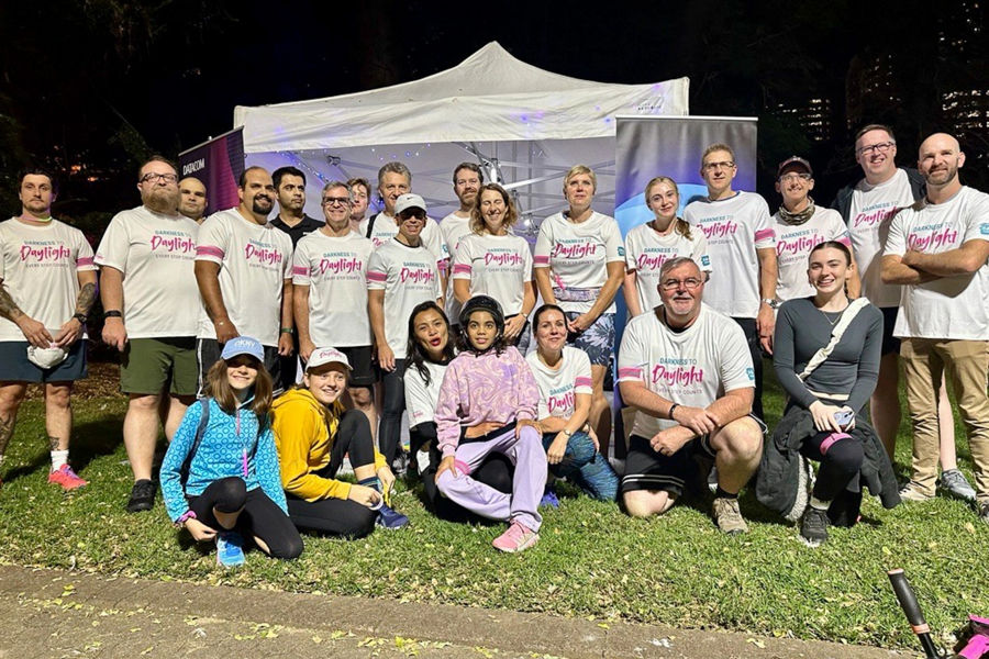 Group of people after a fun run