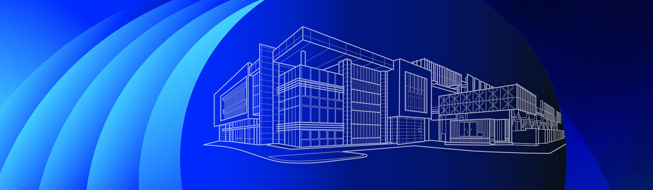 Line drawing of Datacom's Sydney SYD1 data centre