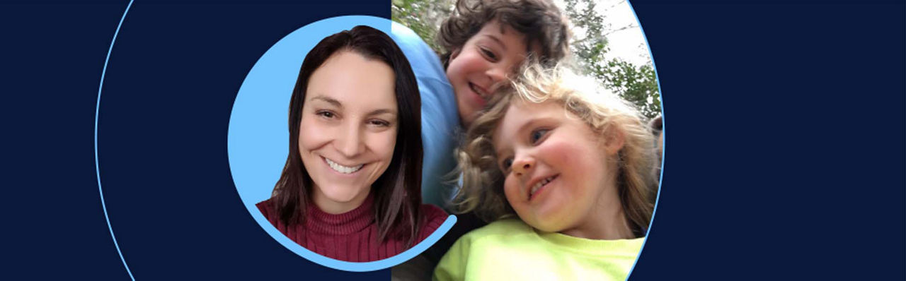 Photos of Alexis Weekes and her children