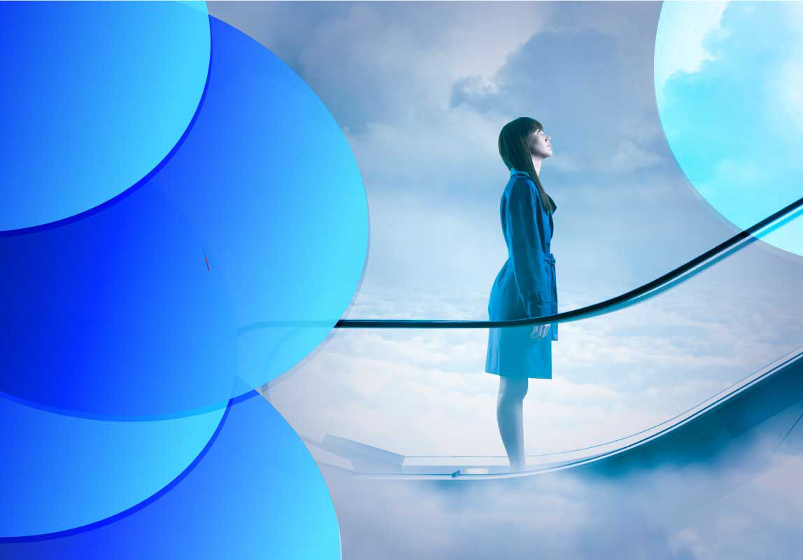 #RightCloud branding with big colourful circles shaped like a cloud