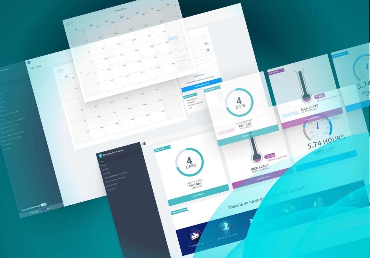 Direct Access dashboard mockup
