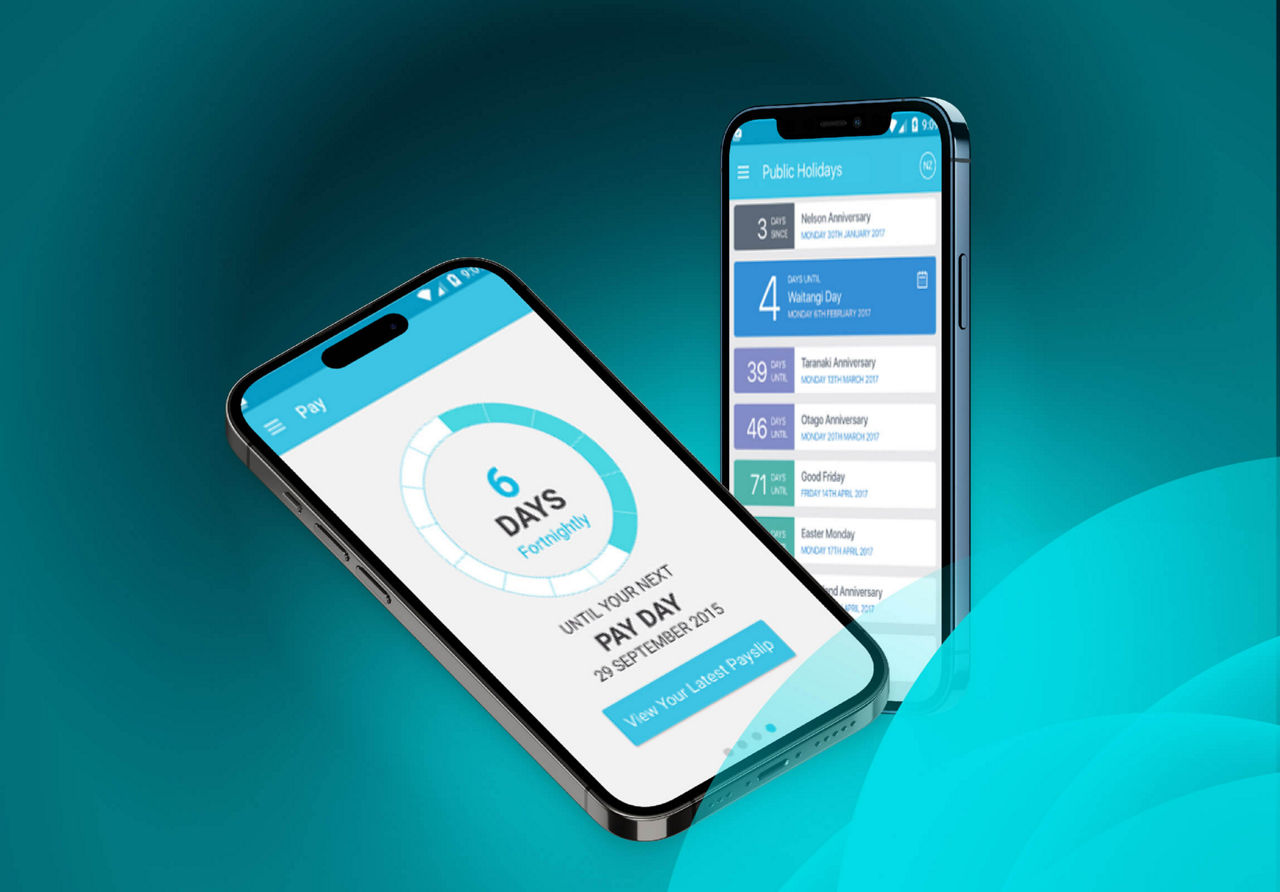 MyPay dashboard on an iPhone