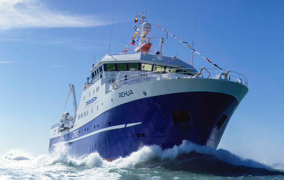 One of Sealord's fishing trawlers - the FV Rehua