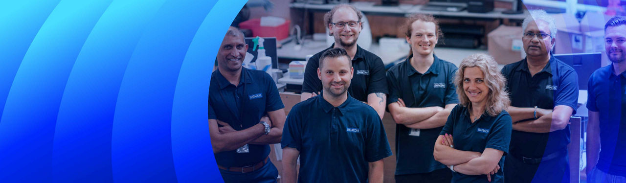 Photo of a Datacom logistics team 